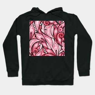 Colored Seamless Pattern with Floral Ethnic Motifs Hoodie